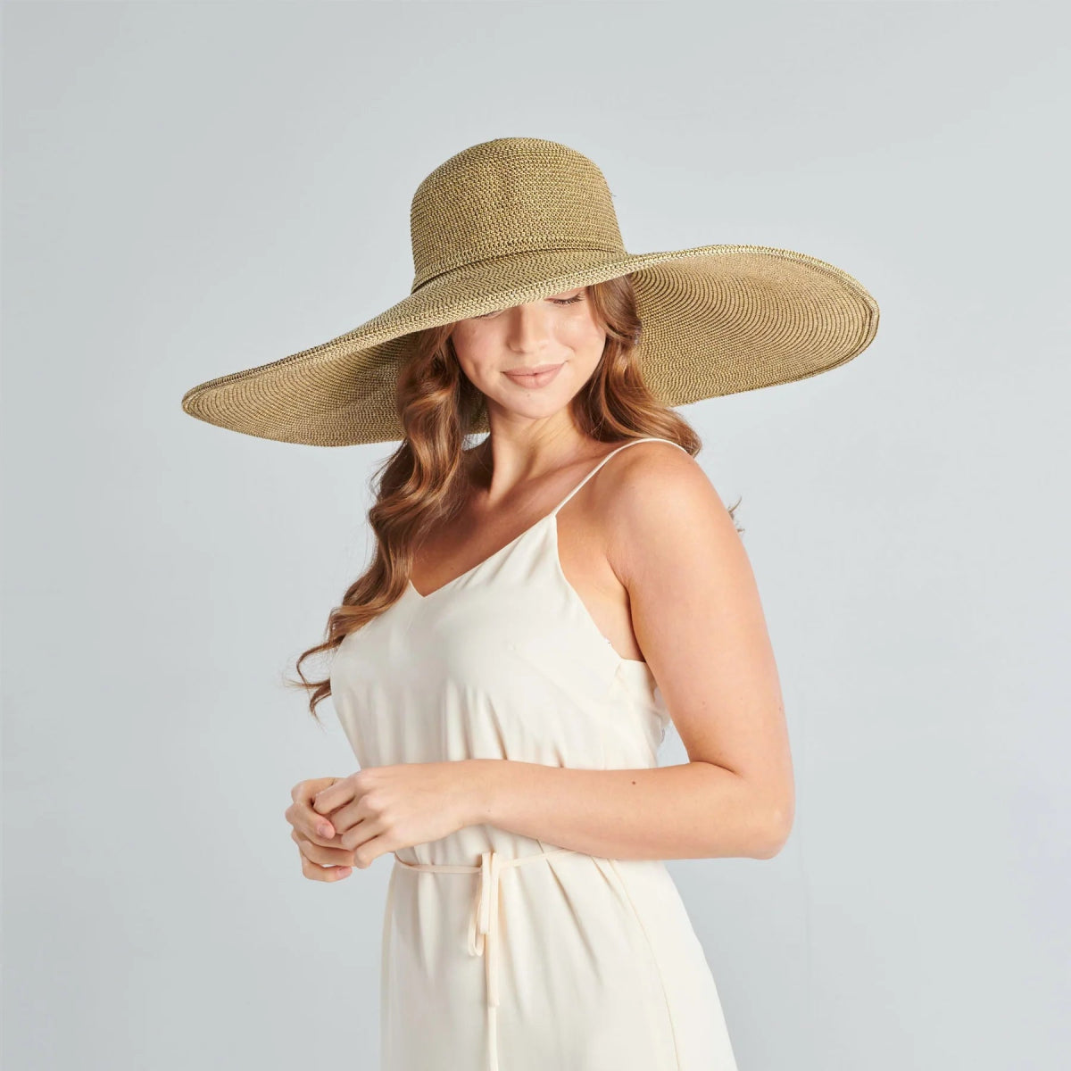 Ultrabraid XL Brim Floppy Hat | Brown & Gold