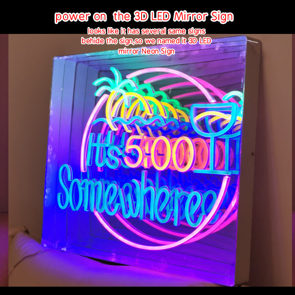Glass Neon Sign VS LED Neon Sign VS 3D LED Mirror Neon Sign