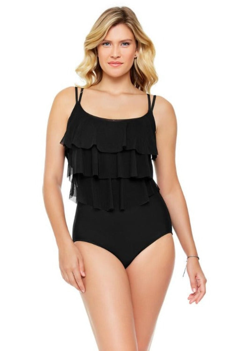 Triple Ruffle One Piece