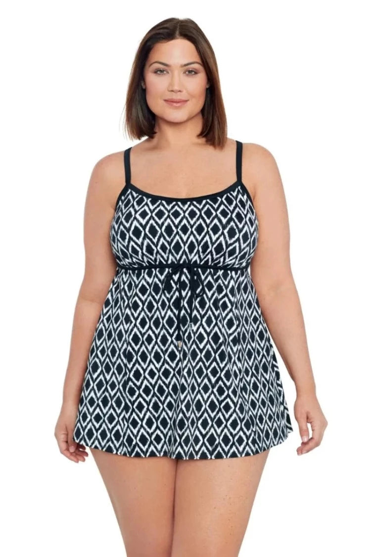 Curvy Empire Waist Swimdress