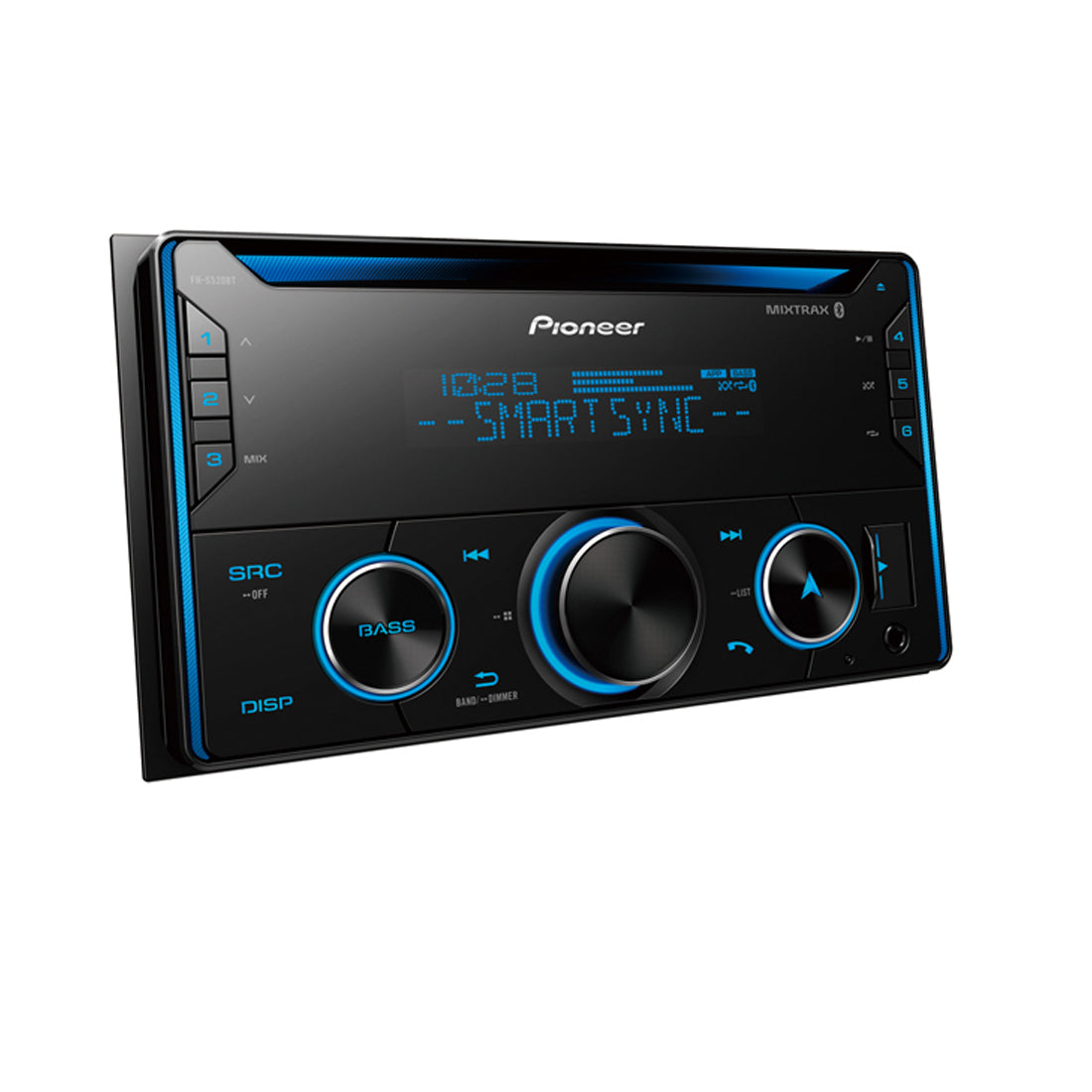 Pioneer FH-S520BT Double DIN CD and Bluetooth Receiver with Smart Sync
