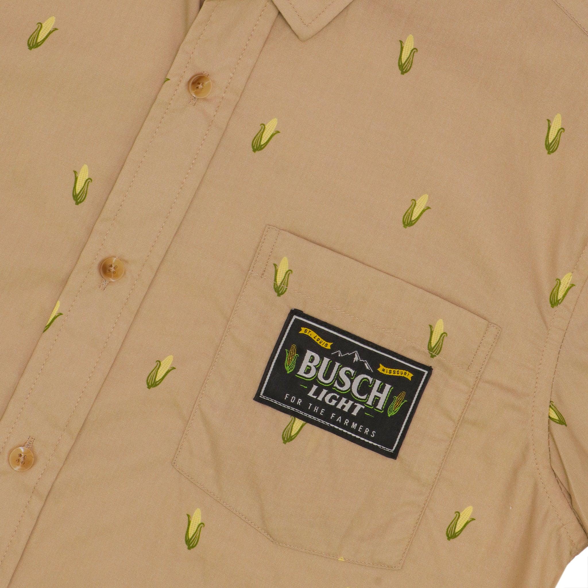 Busch Light Corn Cob Button Down Shirt