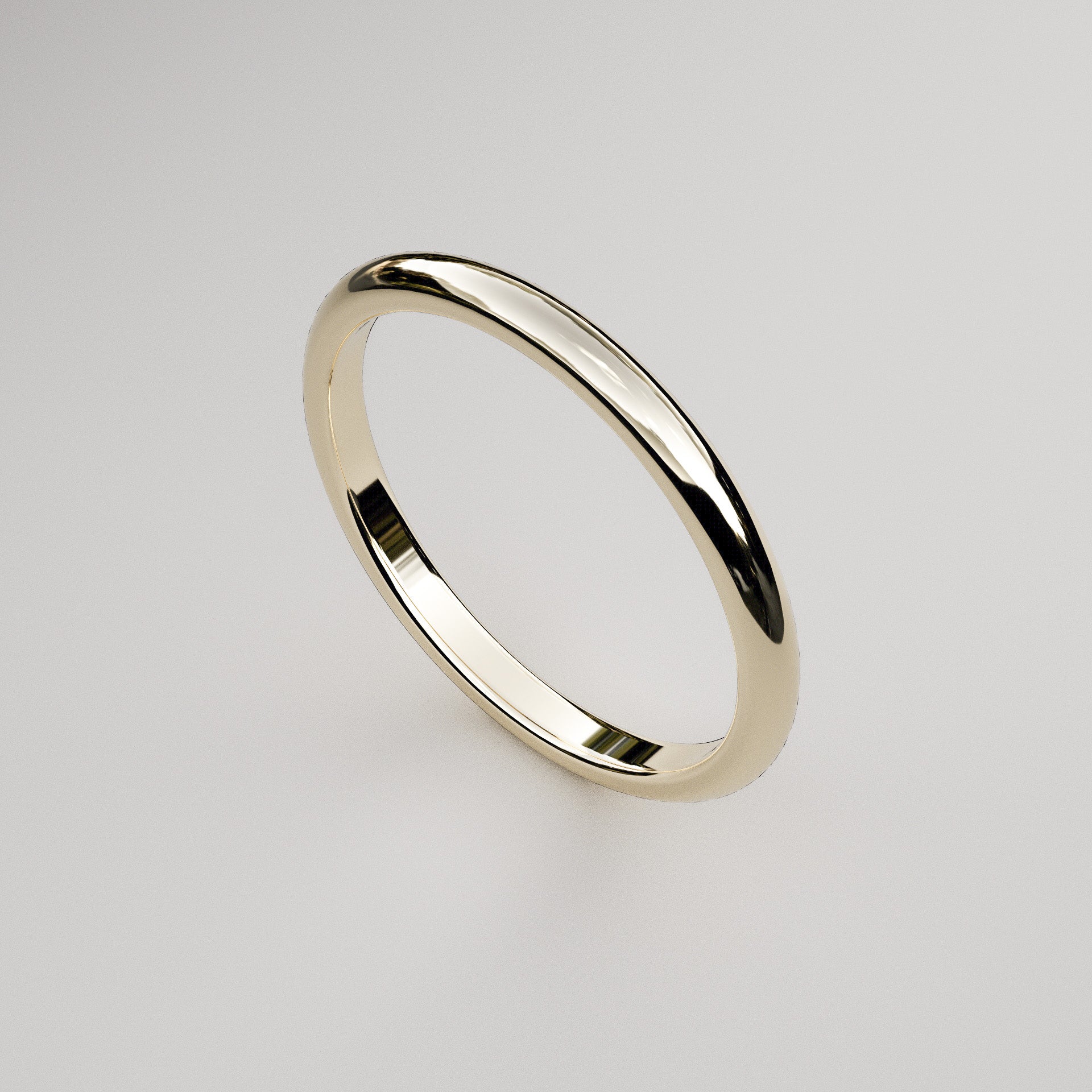 Classic Wedding Band, 2mm Wide