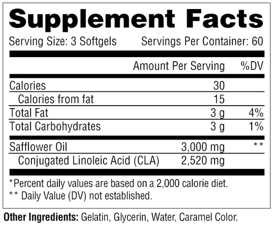 Metabolic Nutrition CLA 3000 (90 Count)