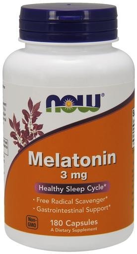 NOW Foods Melatonin 3mg 180caps