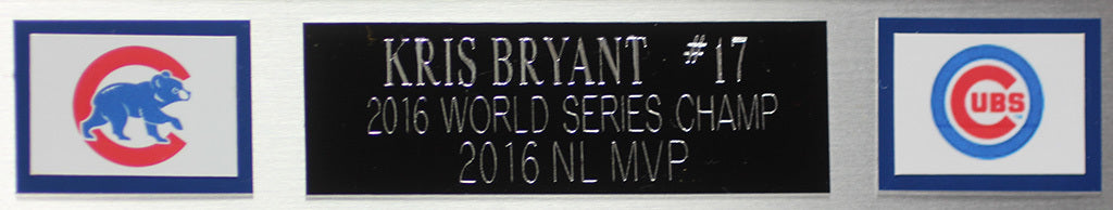 Kris Bryant Autographed & Framed Pinstriped Cubs Jersey Auto JSA COA D1-L