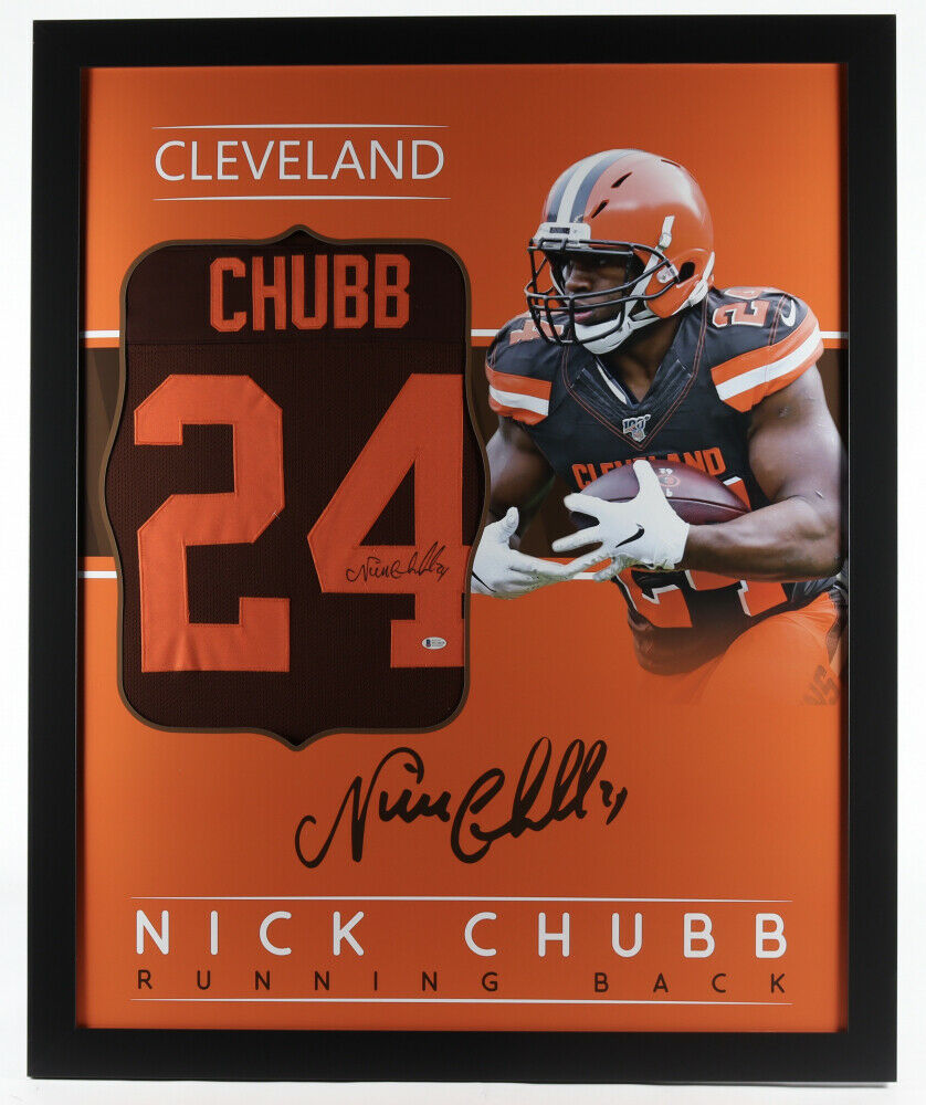 Nick Chubb Signed Cleveland Browns 35
