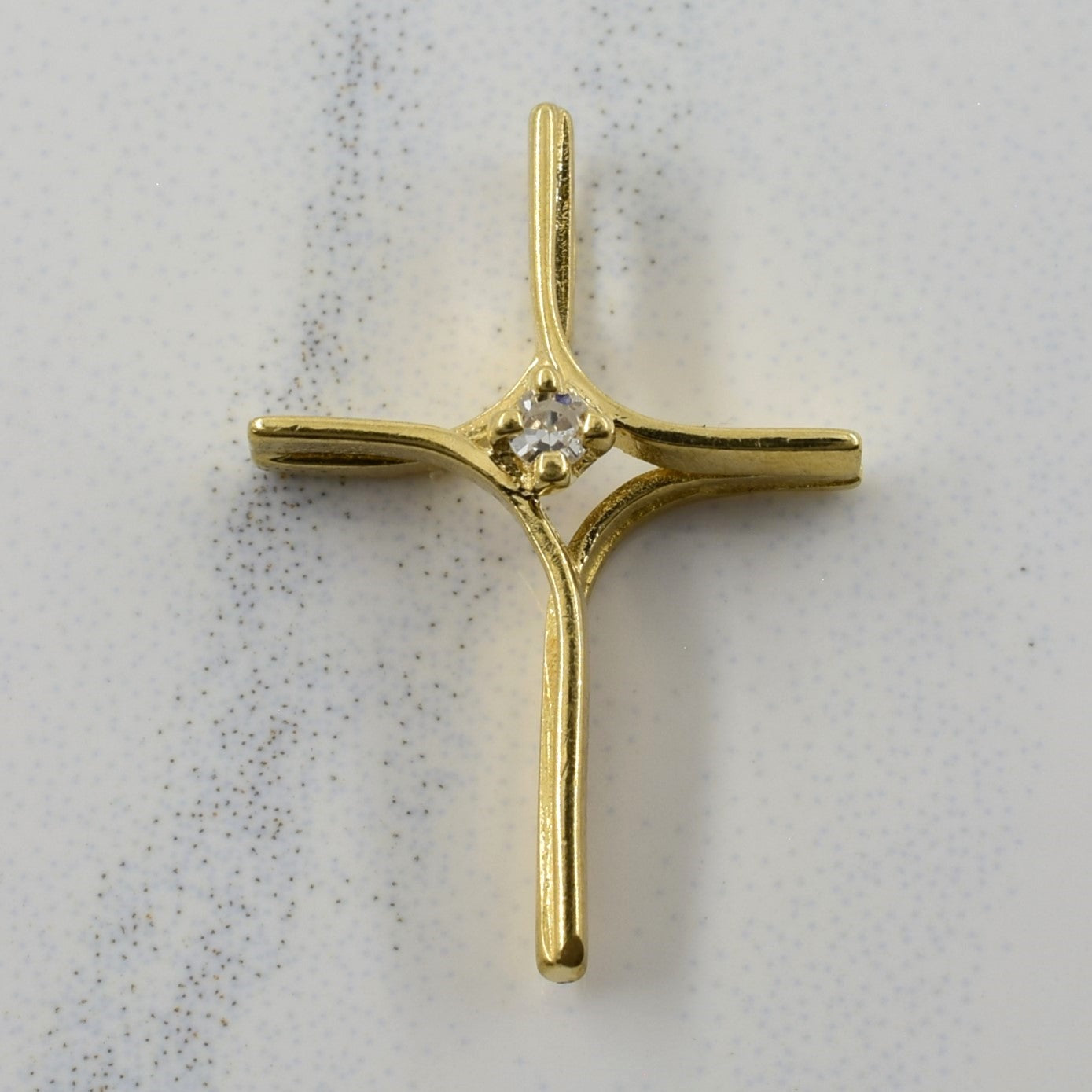 Diamond Cross Pendant | 0.01ct |