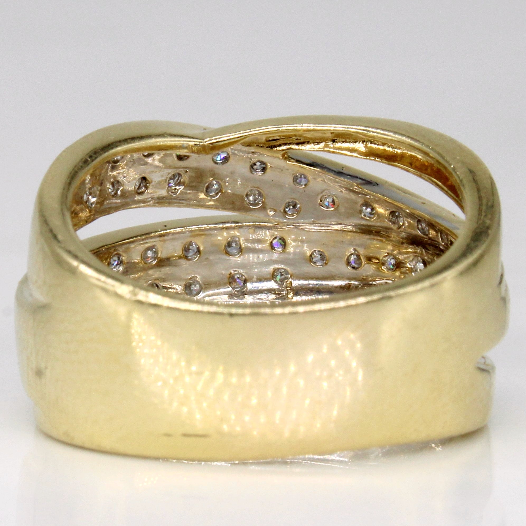 Diamond Bypass Ring | 0.66ctw | SZ 9 |