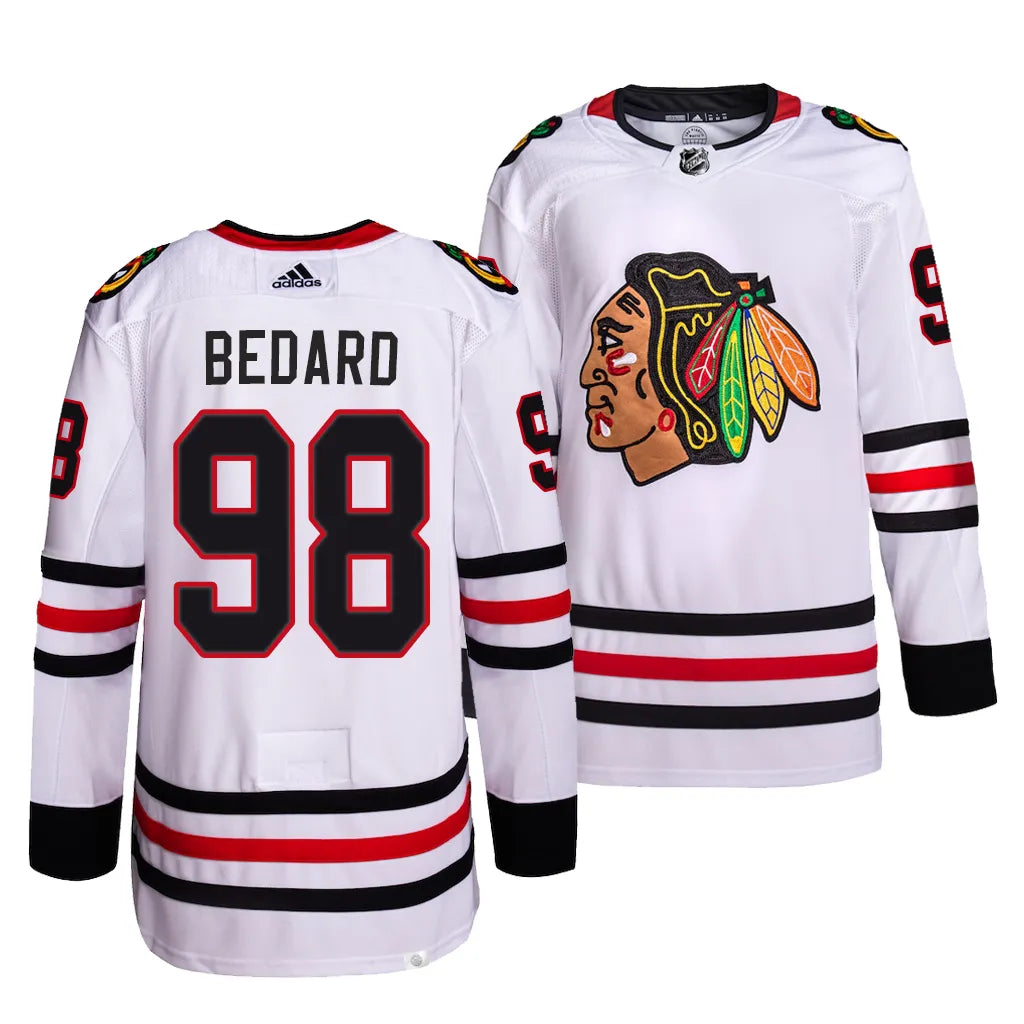 Chicago Blackhawks Connor Bedard adidas Authentic Primegreen Player Jersey White