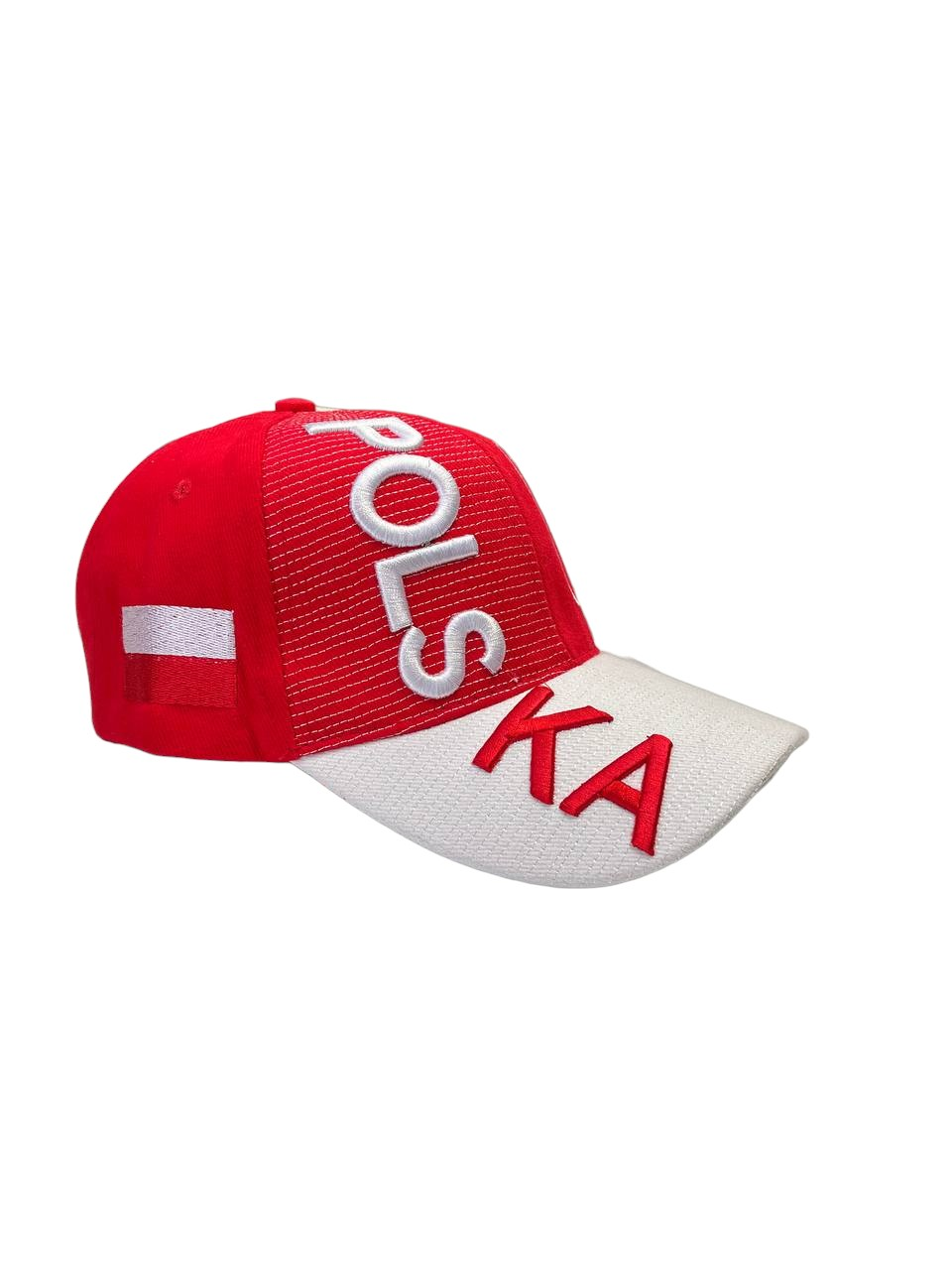 Polish Cap With Polska Flag Red&White