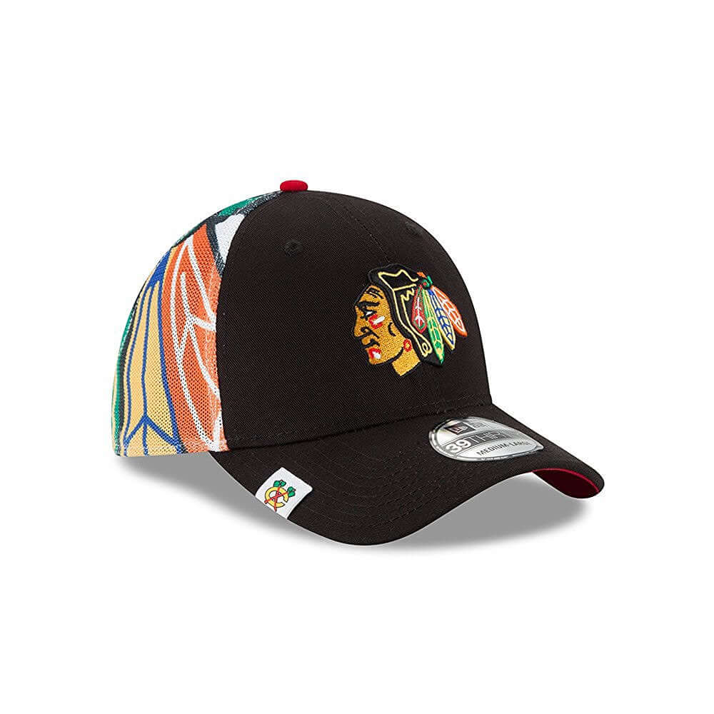 Chicago Blackhawks Logo Wrapped Flex Fit Hat / Cap