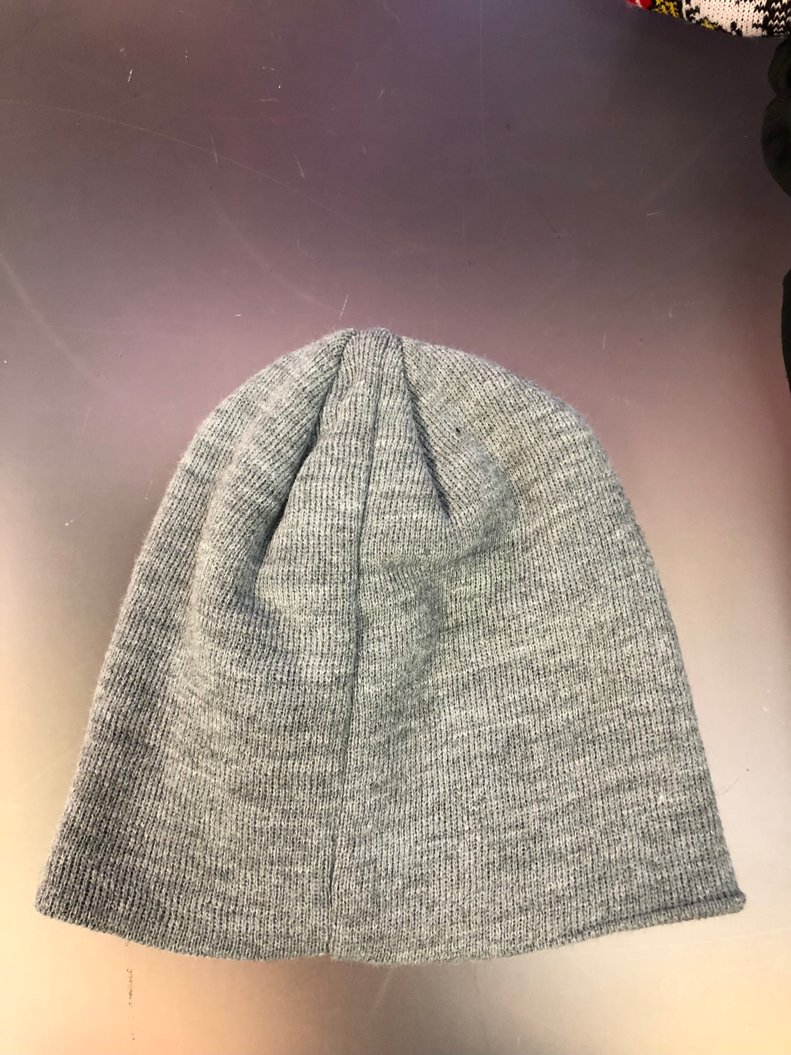 Polish Polska  Knit Winter Hat Grey With  Eagle- Made in Poland