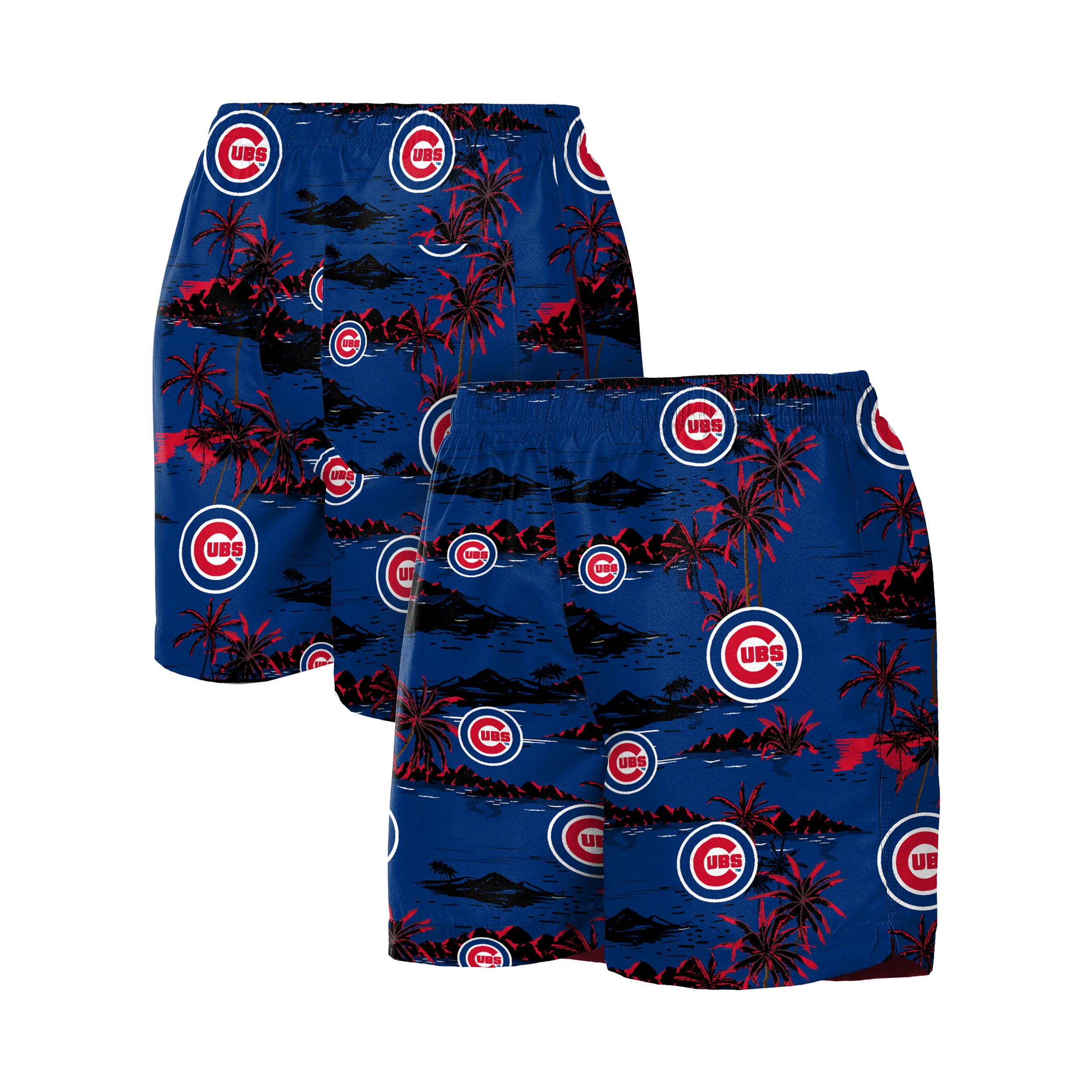 Chicago Cubs Island Palm Swim Trunks by Foco