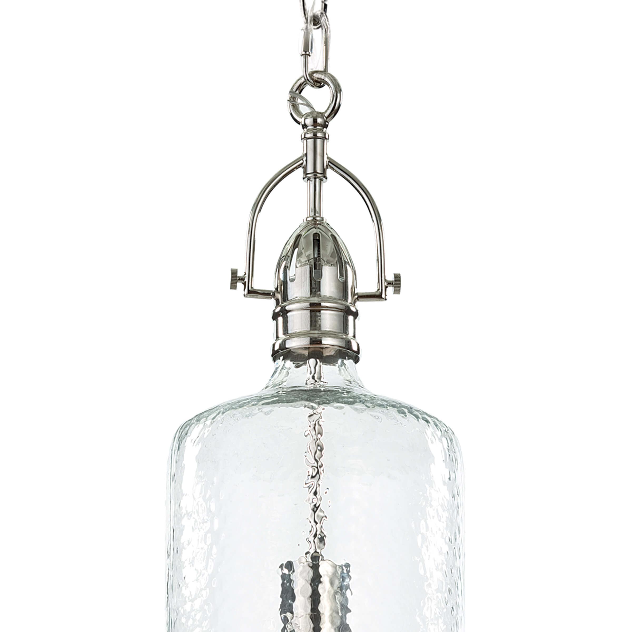 Polished Nickel Pendant Light