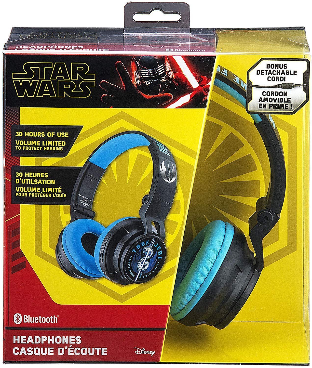 Star Wars Ep 9 Bluetooth Kids Headphones with Microphone, Volume Limiting