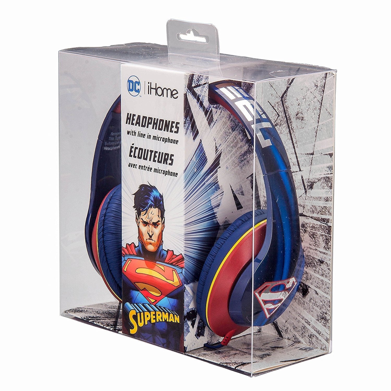 Superman Headphones - On Ear Hero Design with Built In Mic