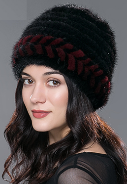 Classic Female Winter Mink Fur Hat