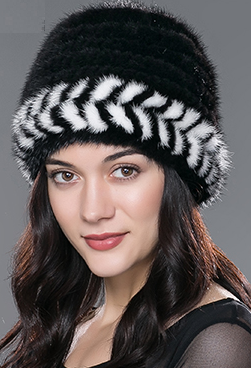 Classic Female Winter Mink Fur Hat