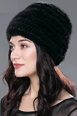 Classic Female Winter Mink Fur Hat