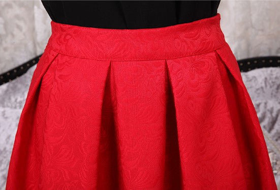 Summer Style Vintage High Waist Work Wear Midi Skirt