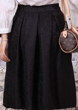 Summer Style Vintage High Waist Work Wear Midi Skirt