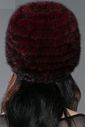 Classic Female Winter Mink Fur Hat