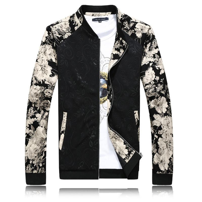 Spring / Autumn Jacket With Flower Pattern