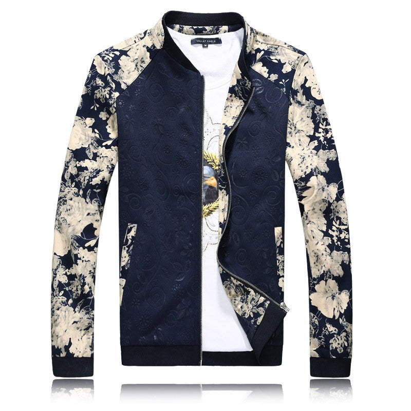 Spring / Autumn Jacket With Flower Pattern