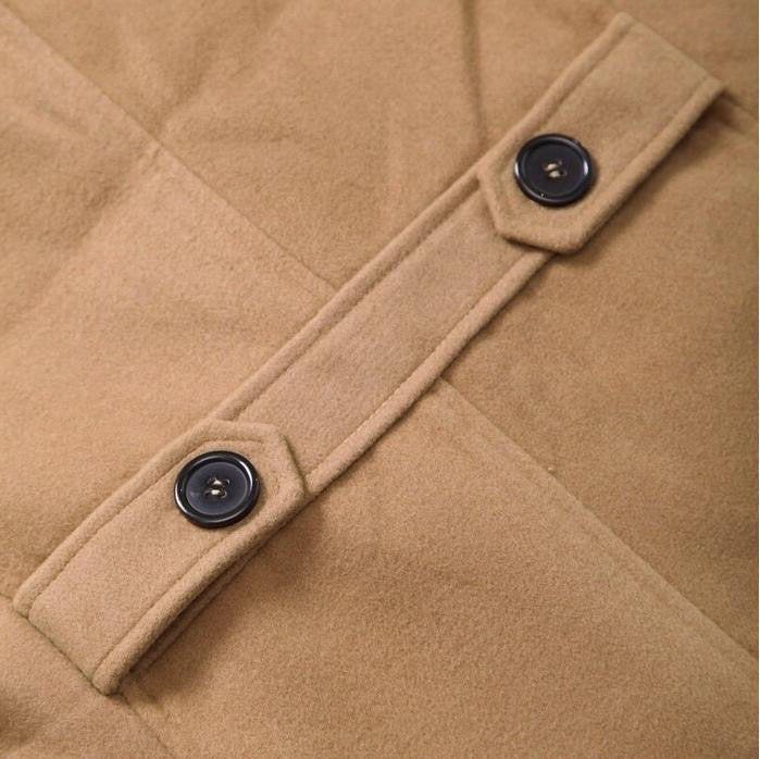 Stylish Long Overcoat Of Cotton