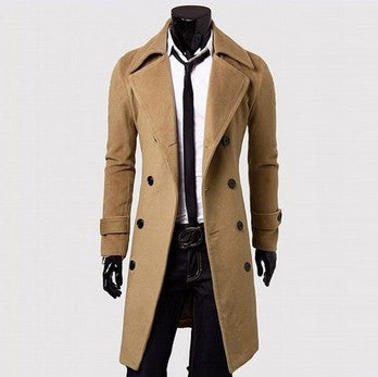 Stylish Long Overcoat Of Cotton