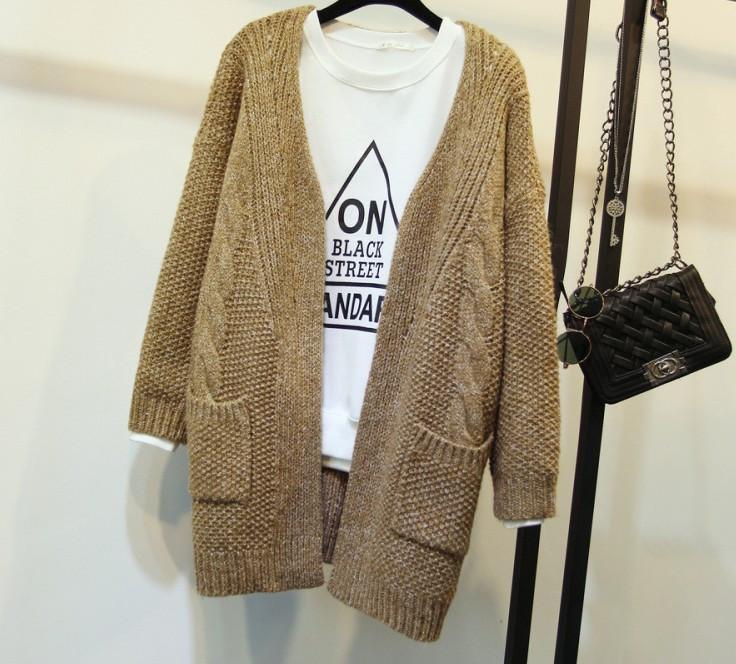 Female Knitted Casual Warm Cardigan