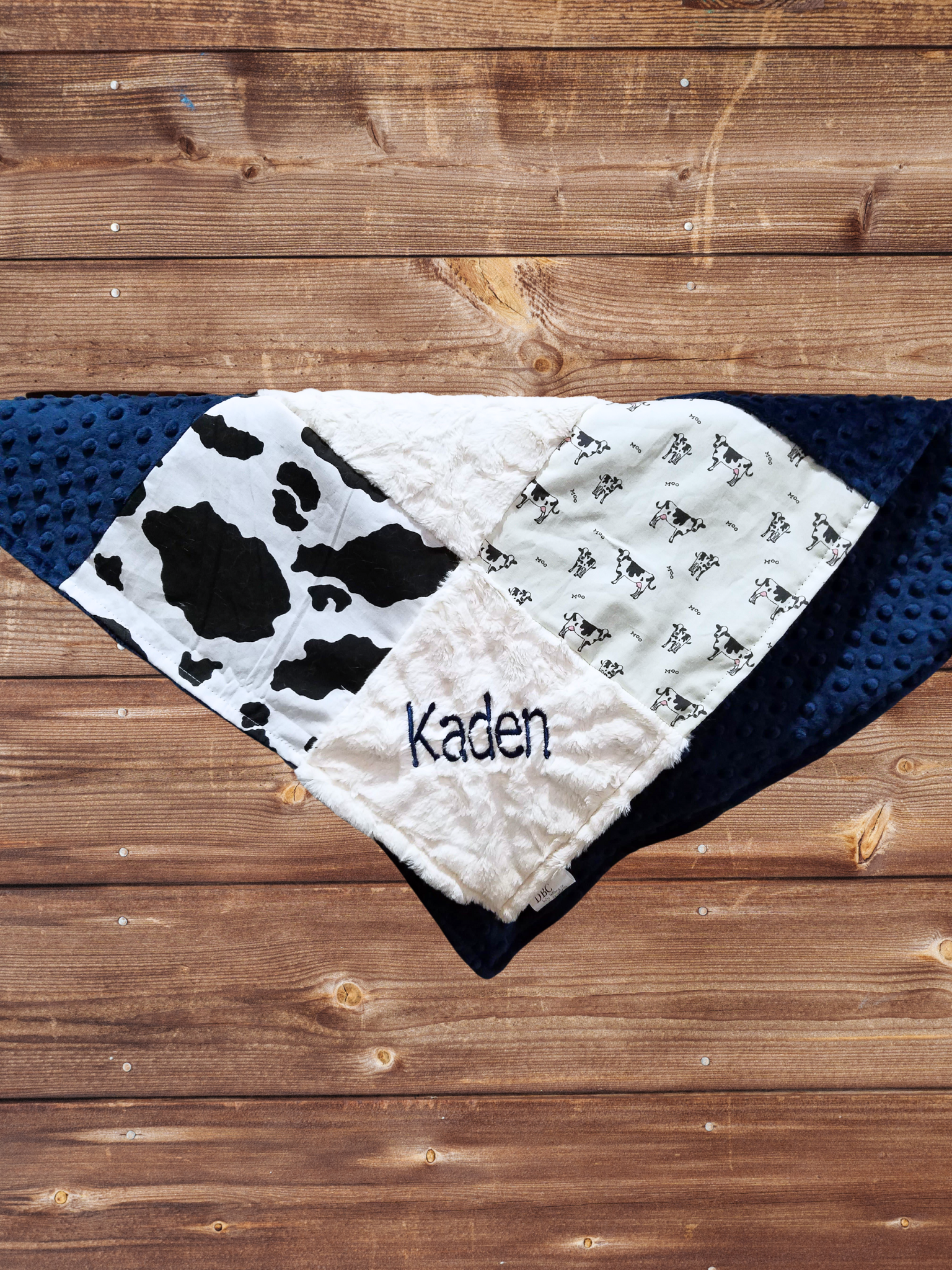 Patchwork Blanket - Cows and Black White Cow Print Farm Blanket