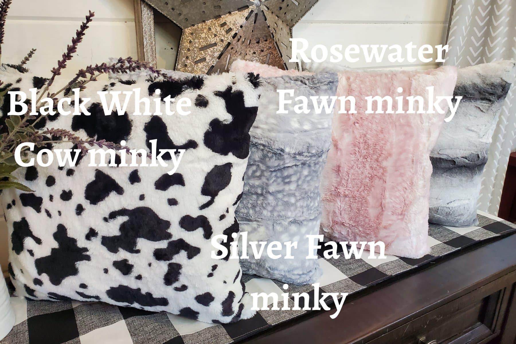 Decorative Pillow Cover - Minky
