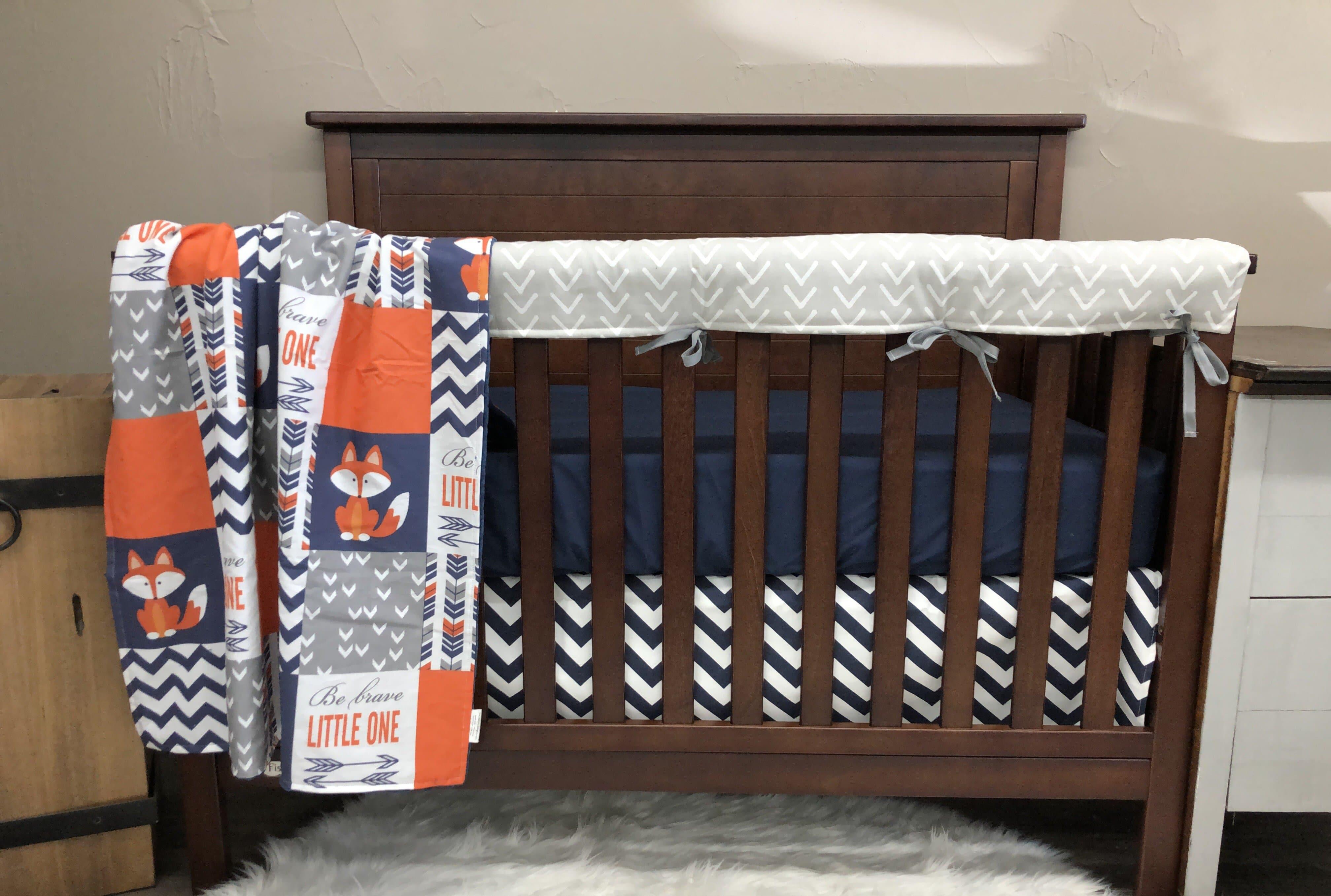 Custom Boy Crib Bedding- Fox Woodland Baby Bedding Collection