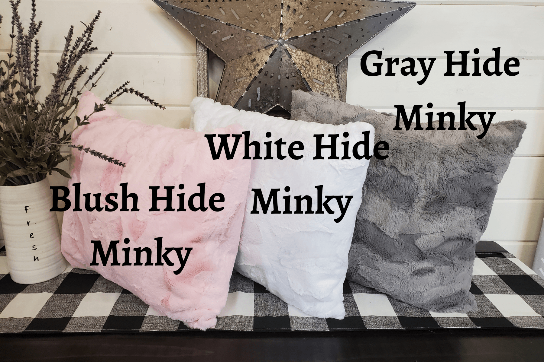 Decorative Pillow Cover - Minky