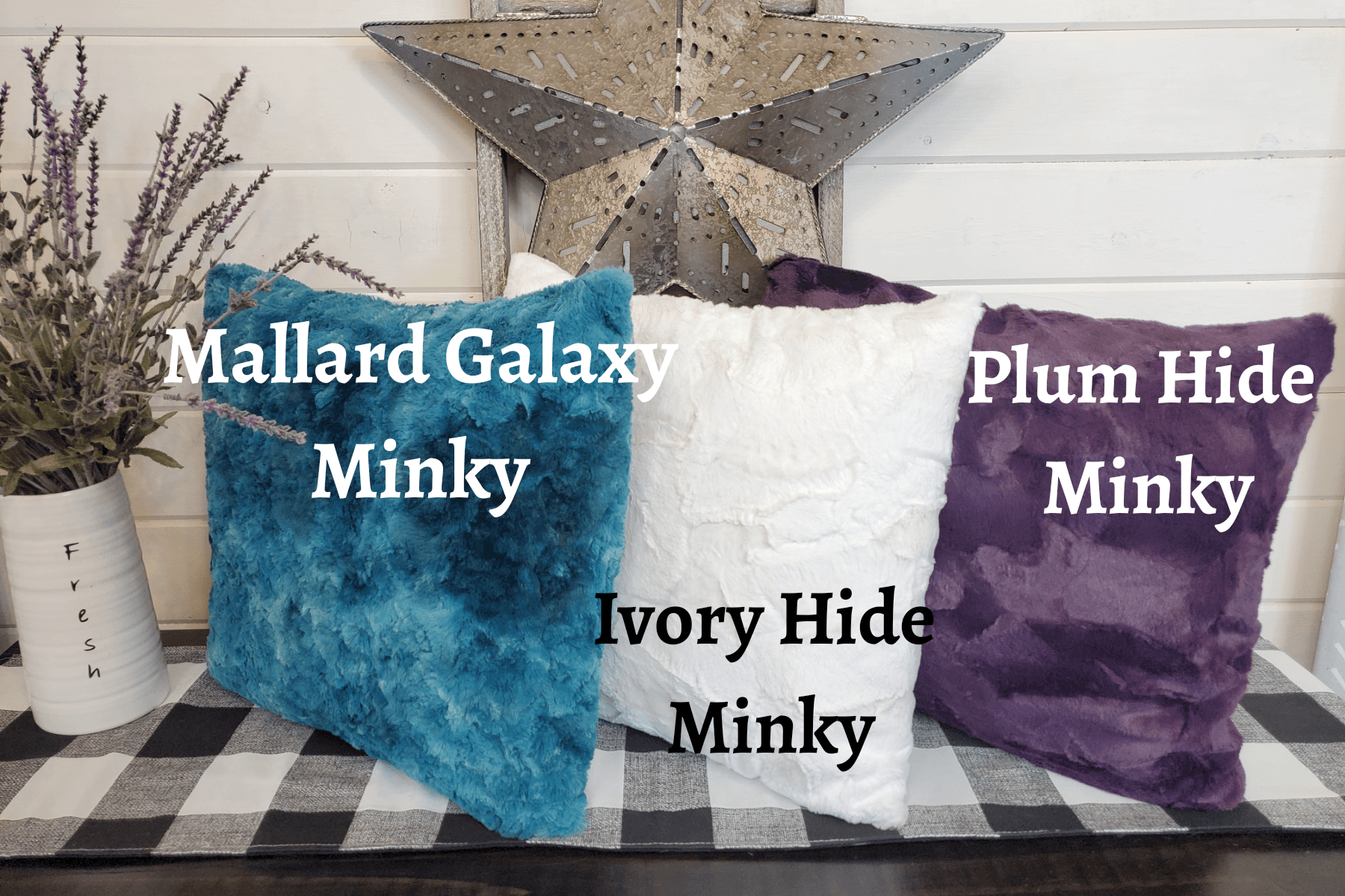 Decorative Pillow Cover - Minky