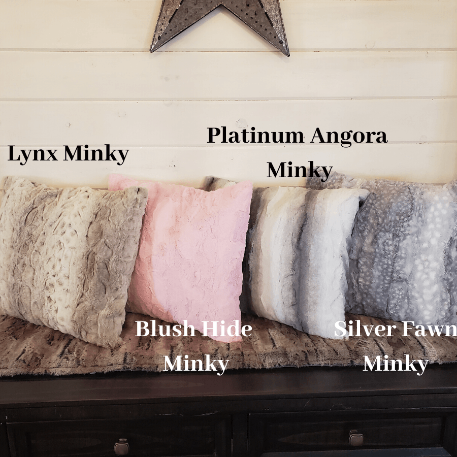 Decorative Pillow Cover - Minky