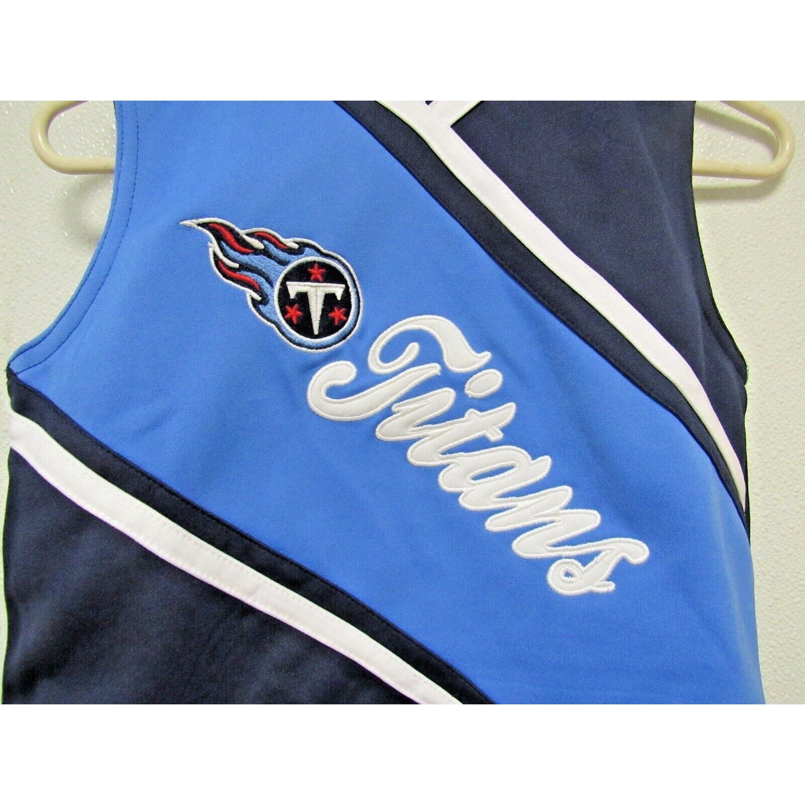 NFL Tennessee Titans Embroidered Girls Cheerleader Top n Dress Set Medium 10/12