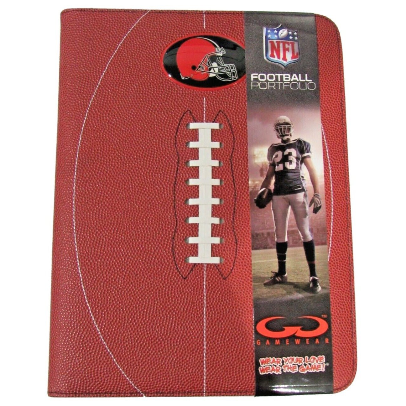 NFL Cleveland Browns Football Portfolio Notebook Football Grain 9.5