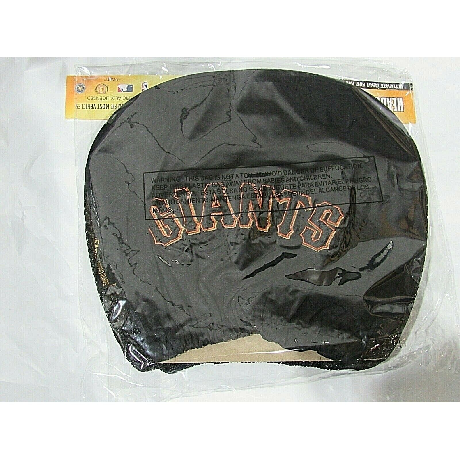 MLB San Francisco Giants Head Rest Cover Double Side Embroidered Pair by Fanmats