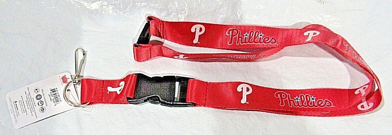 MLB Philadelphia Phillies Name on Red Lanyard Detachable Buckle 23