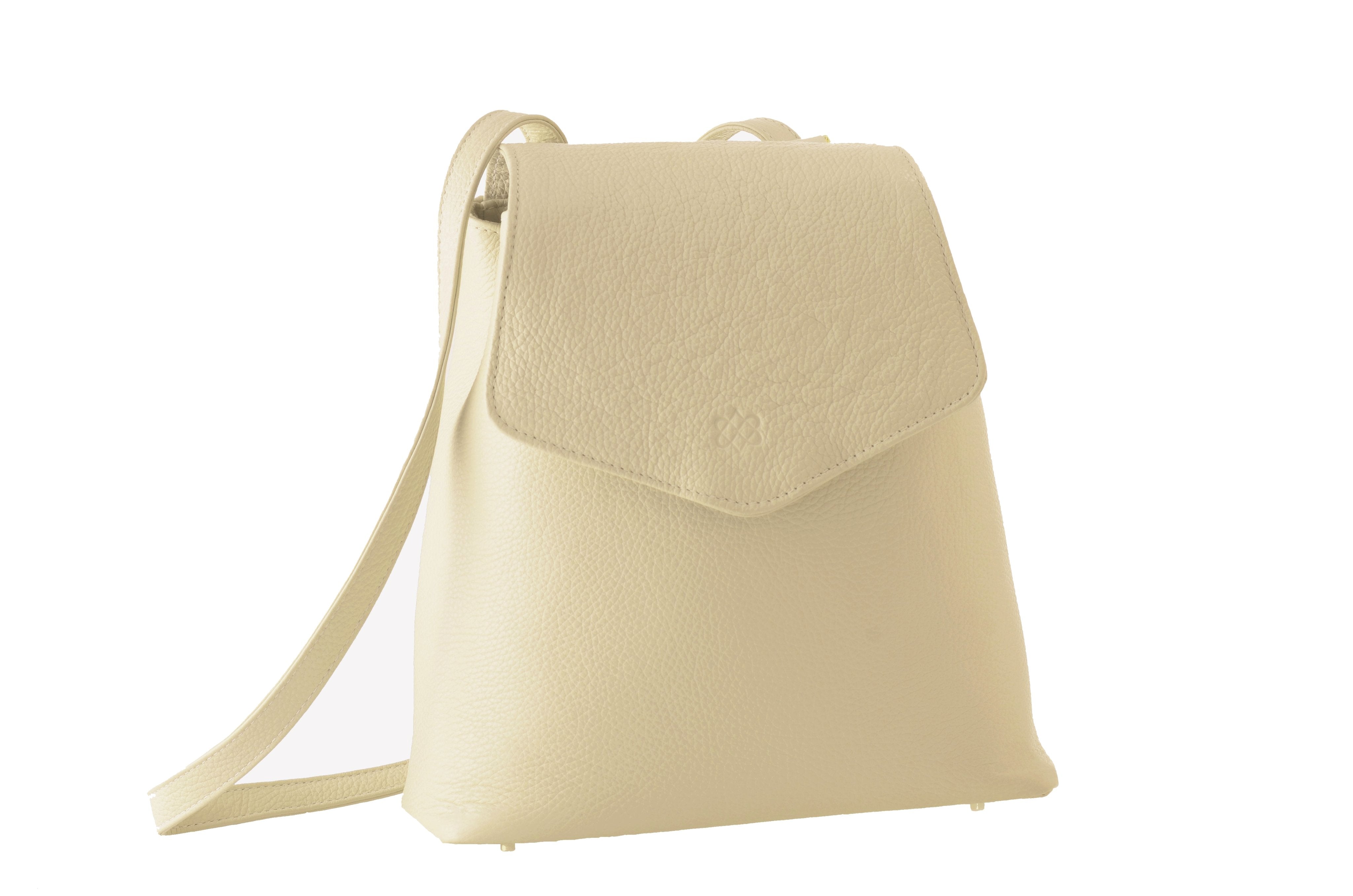 KYLA JOY - Audrey Convertible Leather Backpack