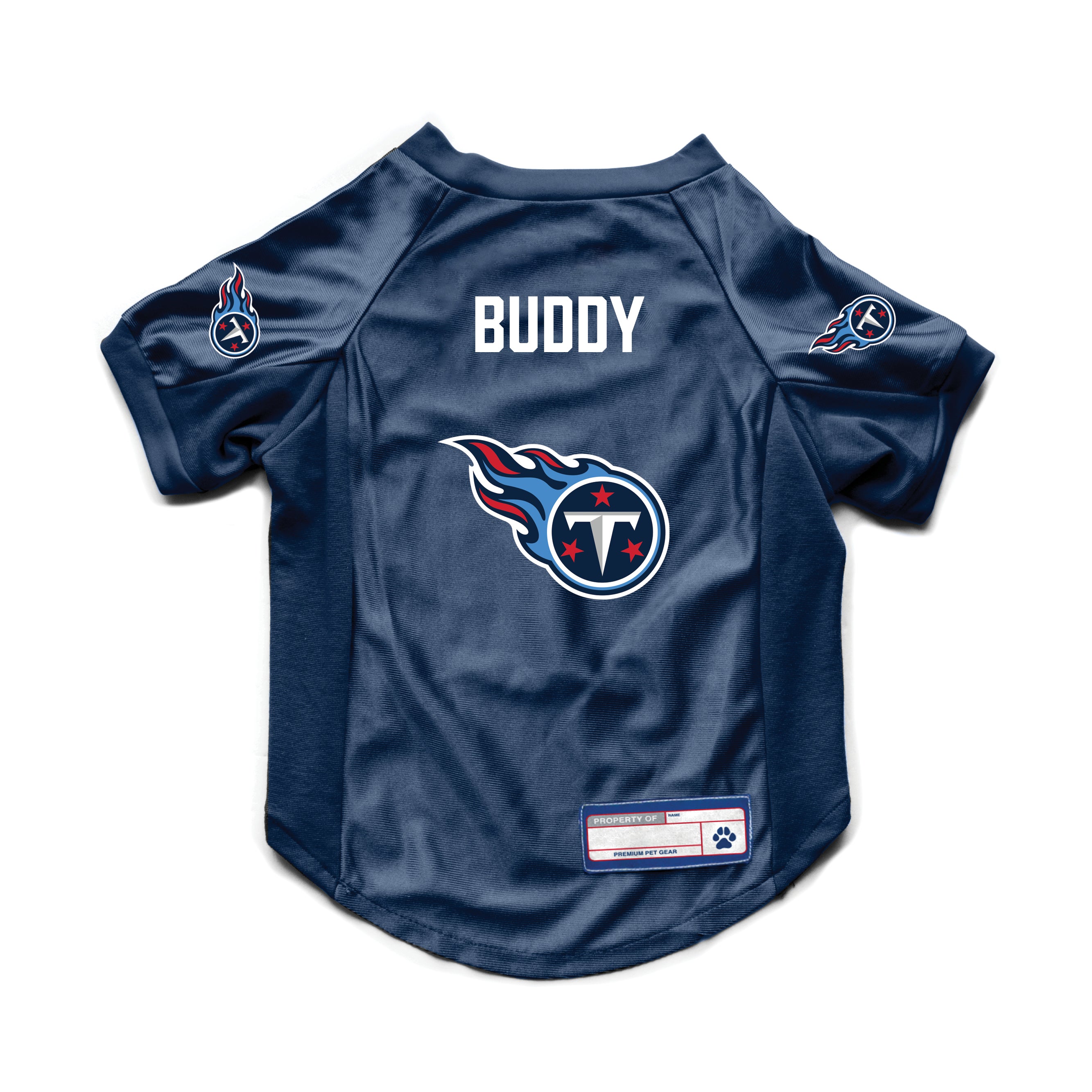 Tennessee Titans Custom Pet Stretch Jersey