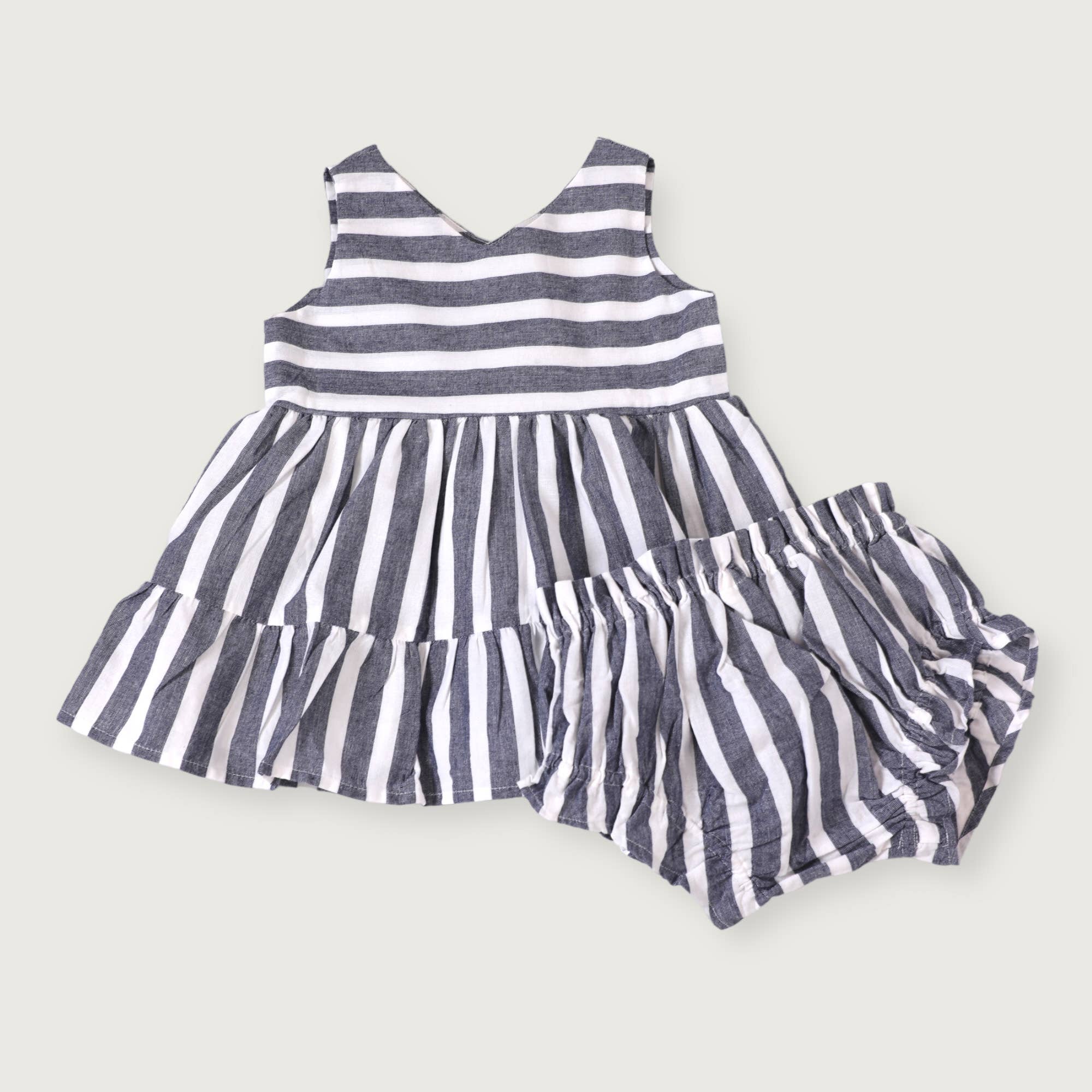 Lina Two-Tier Baby Dress + Bloomer