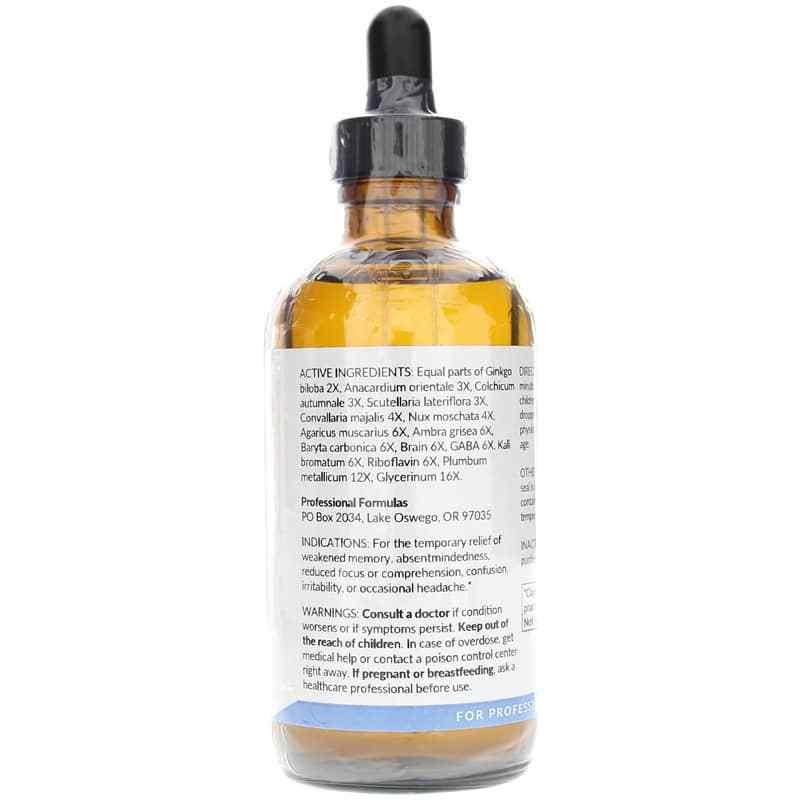 Professional Formulas Brain Enhancement Liquescence 4.0 Oz