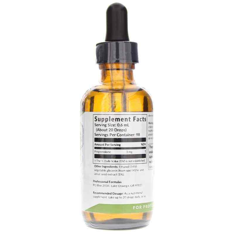 Professional Formulas Liquid Pregnenolone 98 Oz