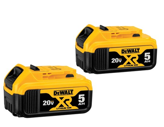 Dewalt DCB205-2 20V Max 5 AH Battery Double Pack