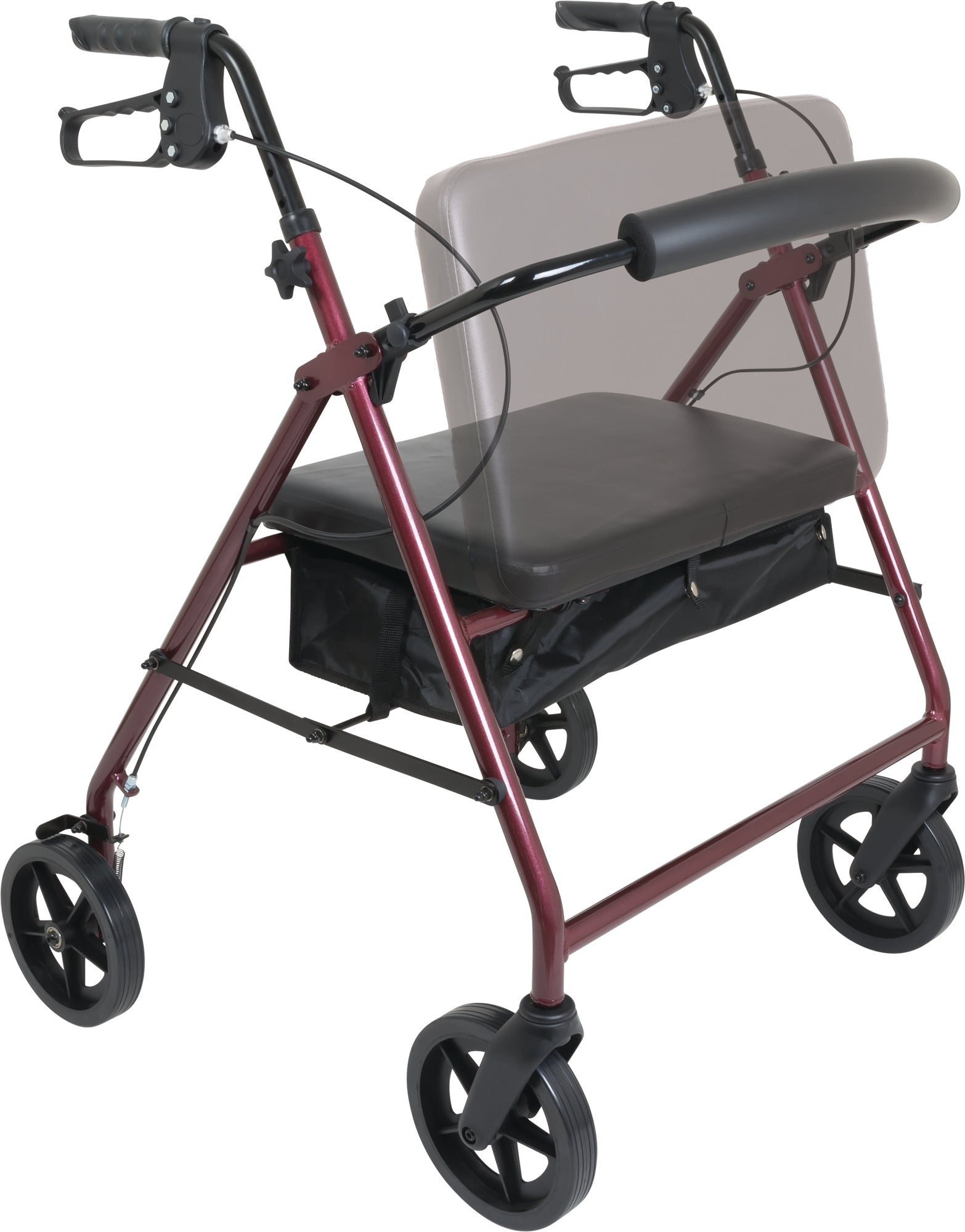 Bariatric Rollator with 8-inch Wheels