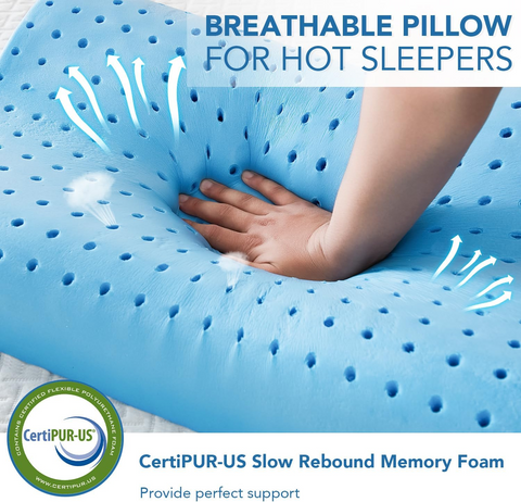 high density memory foam pillow